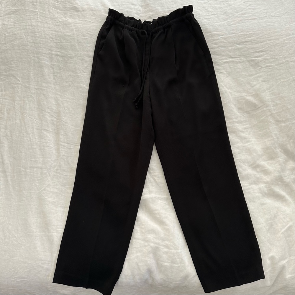Aritzia Wilfred Black Dress Pants with Drawstring